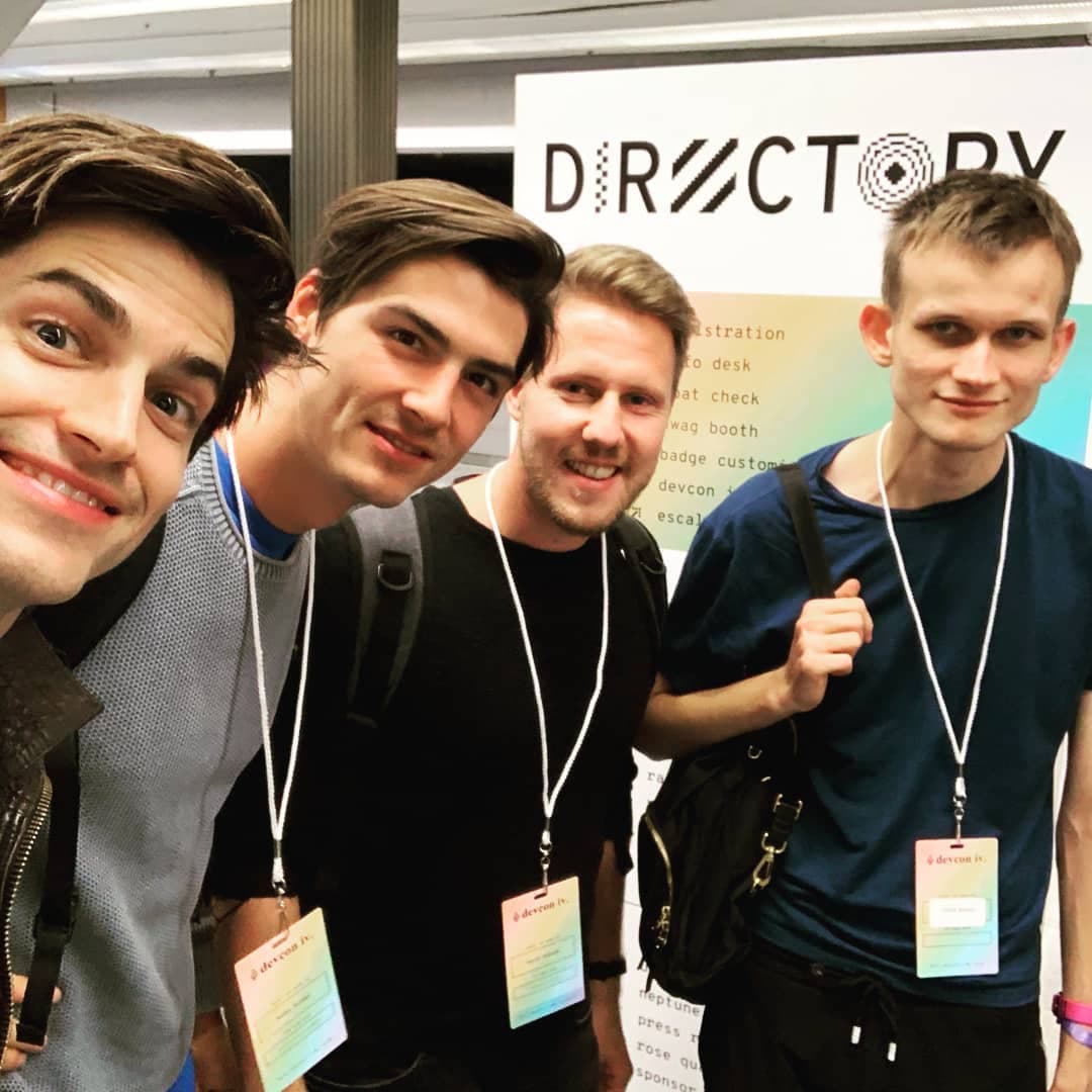 With Vitalik Buterin at Devcon