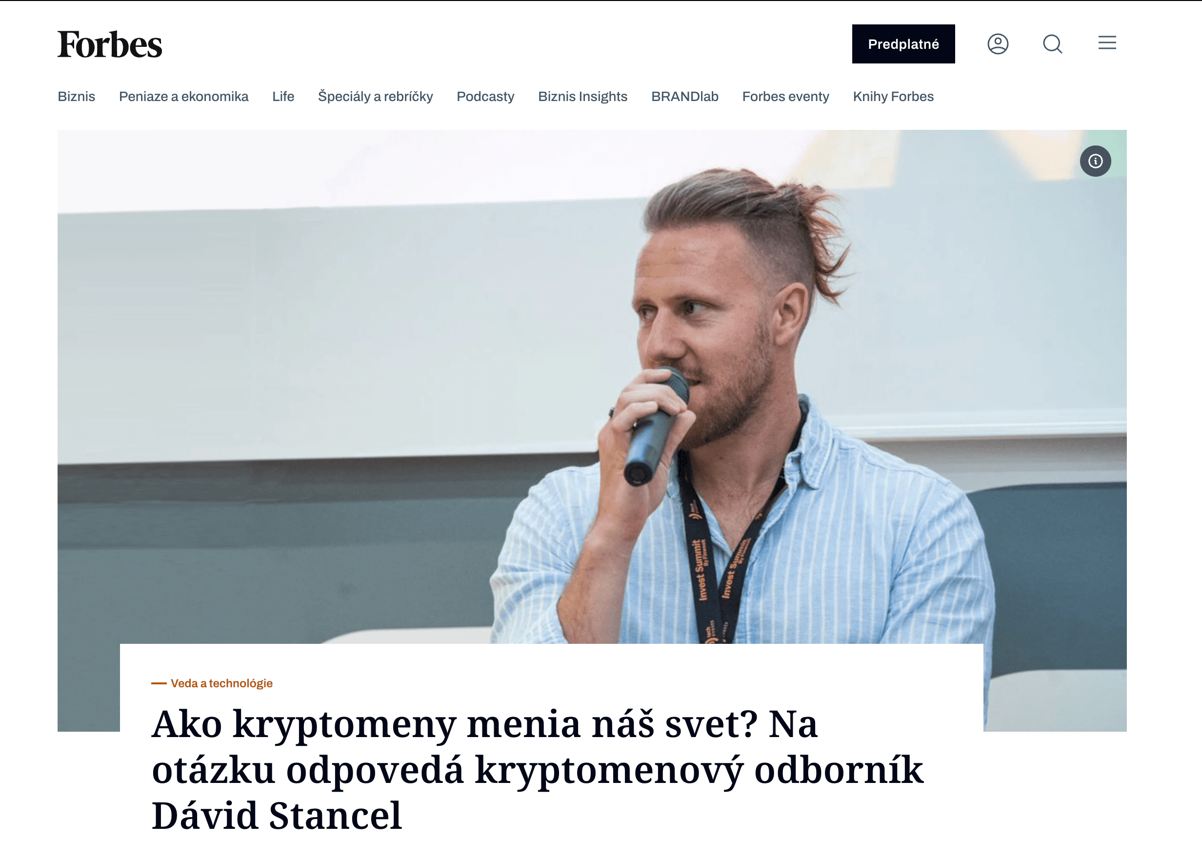 Forbes speaker appearance